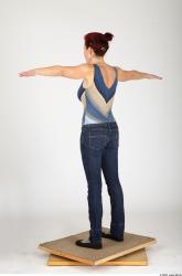Whole Body Woman Animation references T poses Casual Average Studio photo references